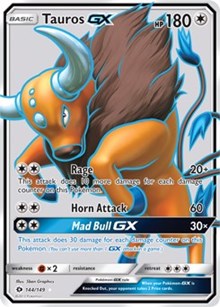 Tauros GX (Full Art) (144) [SM Base Set]