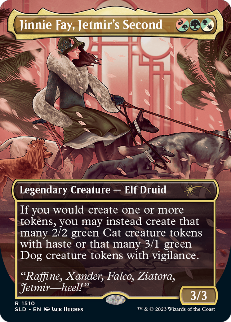 mtg secret lair commander deck raining cats and dogs Jinnie Fay, Jetmir's Second // Jinnie Fay, Jetmir's Second [Secret Lai