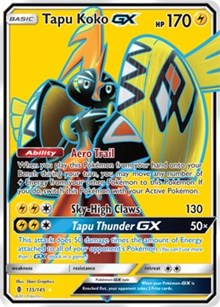Tapu Koko GX (Full Art) (135) [SM - Guardians Rising]