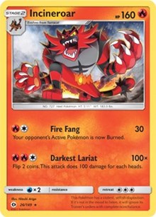Incineroar (SM Base Set) (26) [Deck Exclusives]