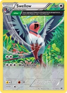 Swellow (XY Roaring Skies) (72) [Deck Exclusives]