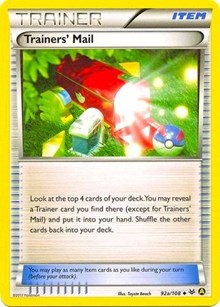 Trainers' Mail (Non-Holo) (92a) [Alternate Art Promos]
