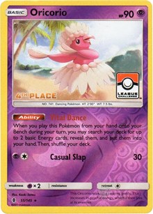 Oricorio - 55/145 (League Promo) [4th Place] (55) [League & Championship Cards]