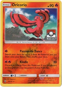 Oricorio - 14/145 (League Promo) (14) [League & Championship Cards]