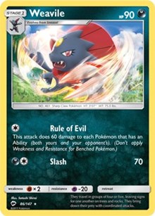 Weavile (86) [SM - Burning Shadows]