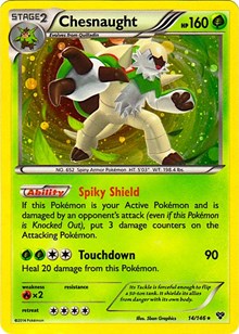 Chesnaught (Cosmos Holo) - 14/146 XY Base Set (14) [Blister Exclusives]