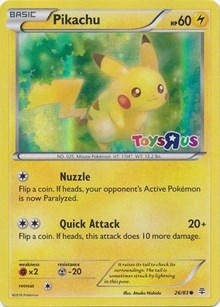 Pikachu (Toys R Us Promo) (26) [Miscellaneous Cards & Products]
