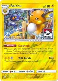 Raichu - 41/147 (League Promo) [1st Place] (41) [League & Championship Cards]