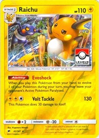 Raichu - 41/147 (League Promo) [4th Place] (41) [League & Championship Cards]