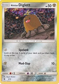 Alolan Diglett (9) [McDonald's Promos 2017]