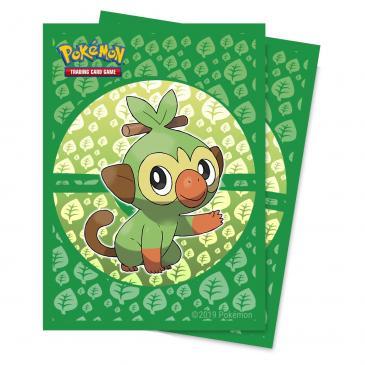 Sword and Shield Galar Starters Grookey Deck Protector sleeve 65ct for Pokémon