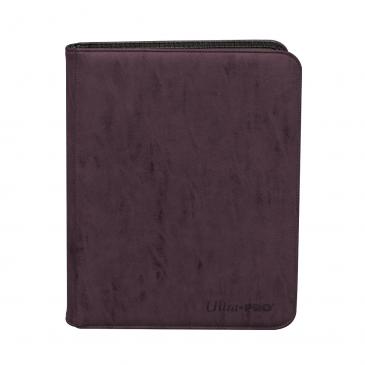 Suede Collection Zippered 9-Pocket Premium PRO-Binder - Amethyst
