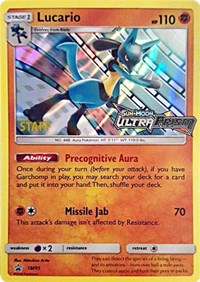 Lucario - SM95 (Staff Prerelease Promo) (SM95) [SM Promos]