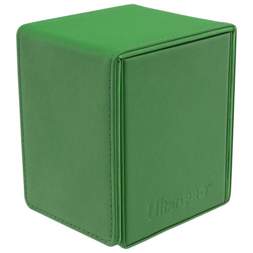 Ultra Pro Deck Box: Vivid - Green  (Alcove Flip)