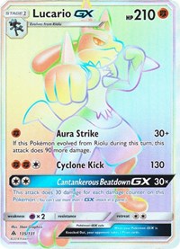 Lucario GX (Secret) (135) [SM - Forbidden Light]