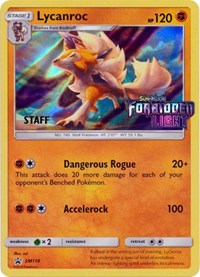 Lycanroc - SM118 (Staff Prerelease Promo) (SM118) [SM Promos]