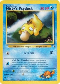 Misty's Psyduck (W Stamped Promo) (54) [WoTC Promo]