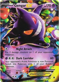 Gengar EX - 34/119 (Phantom Forces) (34/119) [Jumbo Cards]
