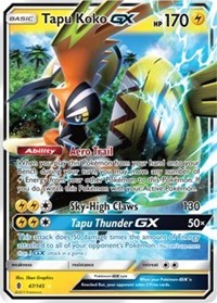 Tapu Koko GX - 47 (Guardians Rising) (47) [Jumbo Cards]