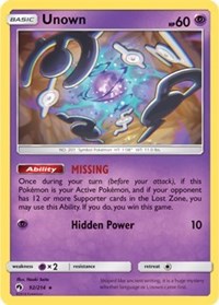 Unown (92) (92) [SM - Lost Thunder]