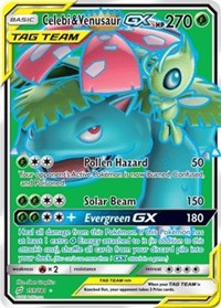 Celebi & Venusaur GX (Full Art) (159) [SM - Team Up]