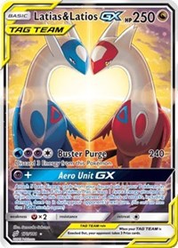 Latias & Latios GX (Alternate Full Art) (170) [SM - Team Up]