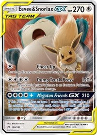 Eevee & Snorlax GX (120) [SM - Team Up]