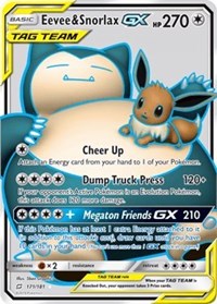 Eevee & Snorlax GX (Full Art) (171) [SM - Team Up]