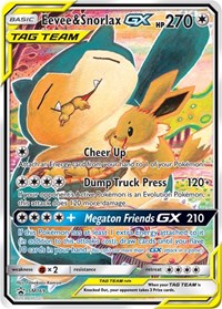Eevee & Snorlax GX (SM169) [SM Promos]