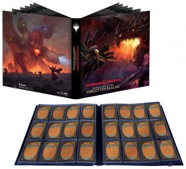 Adventures in the Forgotten Realms 12-Pocket PRO-Binder featuring Tiamat & Drizzt Key Art for Magic: The Gathering