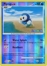 Piplup (Platinum) (71) [Burger King Promos]