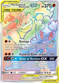 Marshadow & Machamp GX (Secret) (221) [SM - Unbroken Bonds]