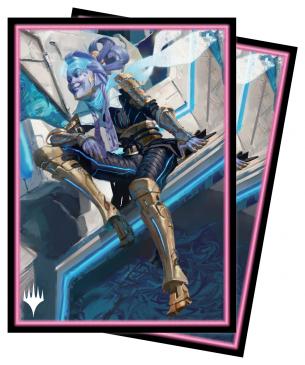 Kamigawa Neon Dynasty 100ct Sleeves A featuring Kotori, Pilot Prodigy for Magic: The Gathering