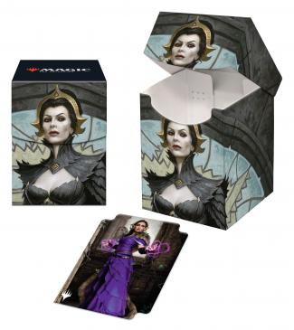 Dominaria United 100+ Deck Box V2 featuring Borderless Planeswalker - Liliana of the Veil for Magic: The Gathering