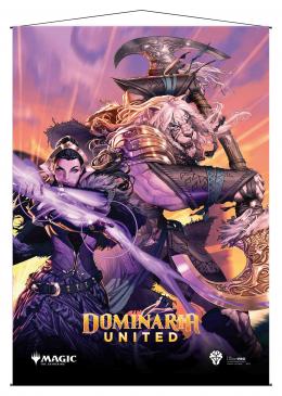 Dominaria United Wall Scroll featuring Set Booster Box Art for Magic: The Gathering