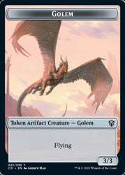 Golem (025) // Thopter Token [Commander 2021 Tokens]