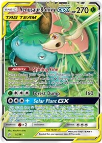 Venusaur & Snivy GX (1/236) [SM - Cosmic Eclipse]
