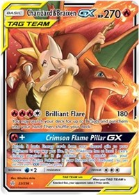Charizard & Braixen GX (22/236) [SM - Cosmic Eclipse]