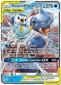 Blastoise & Piplup GX (38/236) [SM - Cosmic Eclipse]