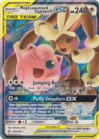 Mega Lopunny & Jigglypuff GX (165/236) [SM - Cosmic Eclipse]