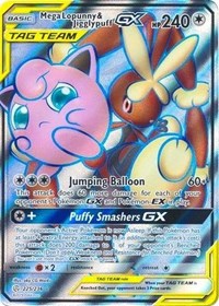 Mega Lopunny & Jigglypuff GX (Full Art) (225/236) [SM - Cosmic Eclipse]