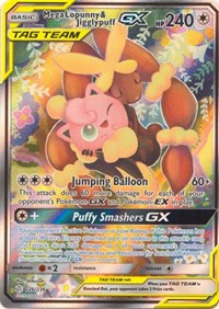 Mega Lopunny & Jigglypuff GX (Alternate Art) (226/236) [SM - Cosmic Eclipse]