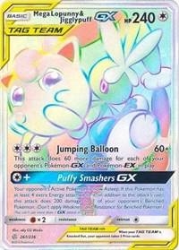 Mega Lopunny & Jigglypuff GX (Secret) (261/236) [SM - Cosmic Eclipse]