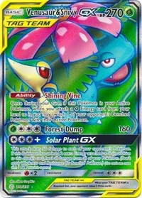 Venusaur & Snivy GX (Full Art) (210/236) [SM - Cosmic Eclipse]