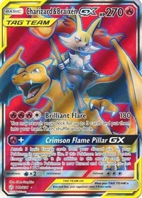 Charizard & Braixen GX (Full Art) (212/236) [SM - Cosmic Eclipse]