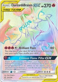 Charizard & Braixen GX (Secret) (251/236) [SM - Cosmic Eclipse]