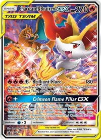 Charizard & Braixen GX - SM230 (SM Black Star Promo) (SM230) [Jumbo Cards]
