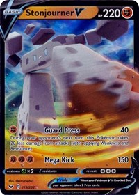 Stonjourner V (115/202) [SWSH01: Sword & Shield Base Set]
