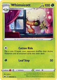Whimsicott (006/202) [SWSH01: Sword & Shield Base Set]