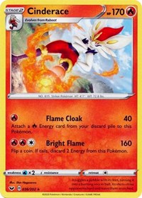 Cinderace (036) (036/202) [SWSH01: Sword & Shield Base Set]